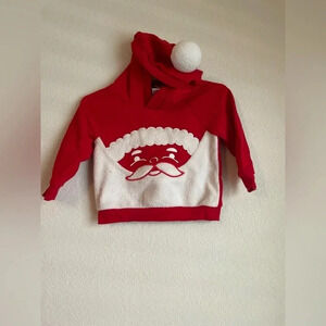 Cat and Jack baby wowzer red Christmas hoodie size 12 months